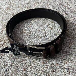 Florsheim Dark Brown Leather Belt